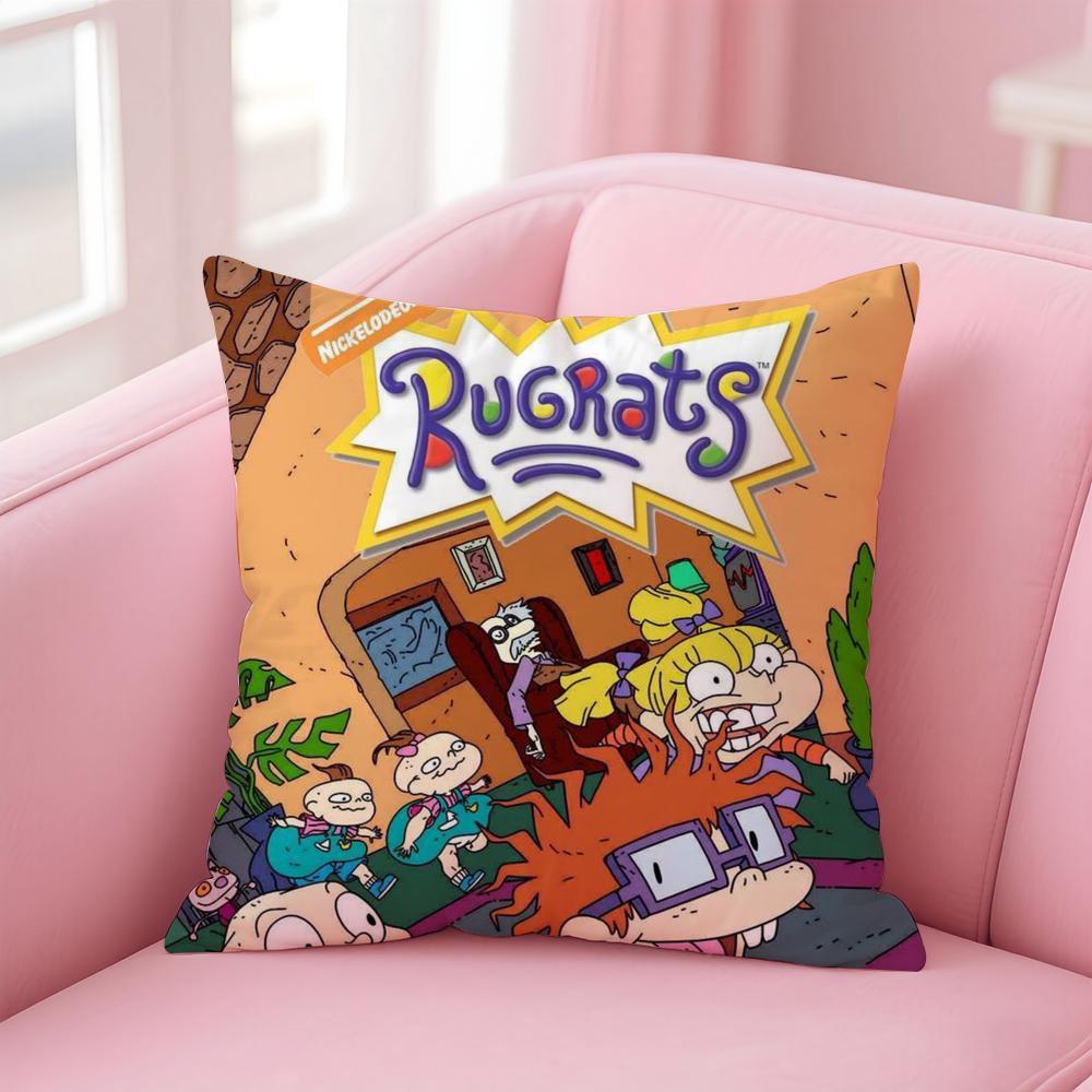 Cartoon R-RugratsS Kissenbezug Bequemer Wende-Kissenbezug Ideal für Auto Sofa Schlafzimmer & Mehr