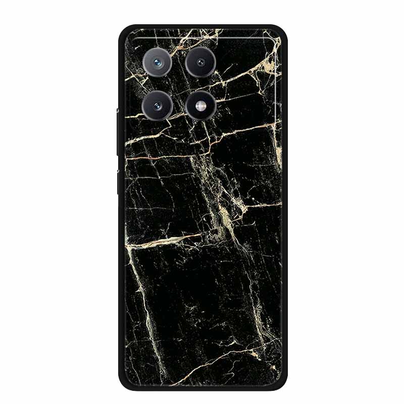Marble Pattern Phone Case for Poco X6 Pro Clear Edge Cover Funda for Xiaomi Poco X 6 Pro Soft Transparent Coque Color Back Shell
