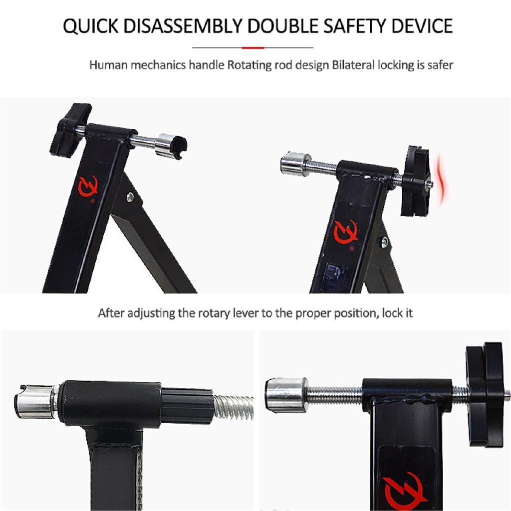 Indoor Exercise Bicycle Trainer 7 Levels Home Bike Trainer MTB Road Bike Cycling Training Roller Bicycle Rack Holder Stand