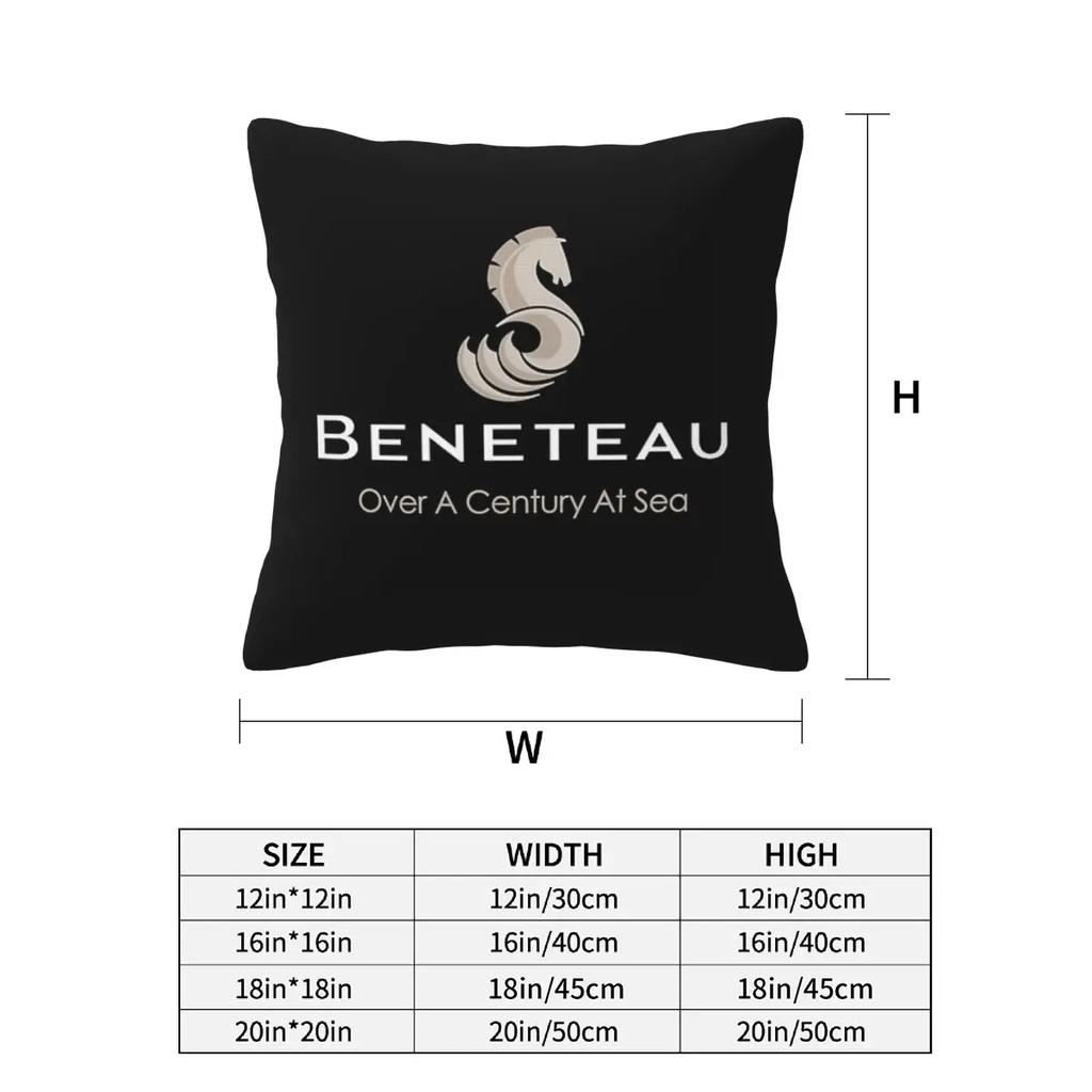Beneteau Barca a Vela Yacht a Vela 2 Pezzi Federa Quadrata Copricuscino Decorazione Cuscino Comfort Cuscino da Arredo Per Casa Divano