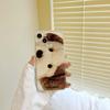 Funda de Teléfono Suave de Silicona con Dibujo de Perro Animal Encantador Ins Oreja Marrón Cachorro Lindo Para Iphone 13 11 Pro Max X Xr Xsmax 8 7 Plus 12 Mini