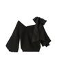 Lily Brown Ribbon Top Black Women's One-Shoulder LWNT251062,