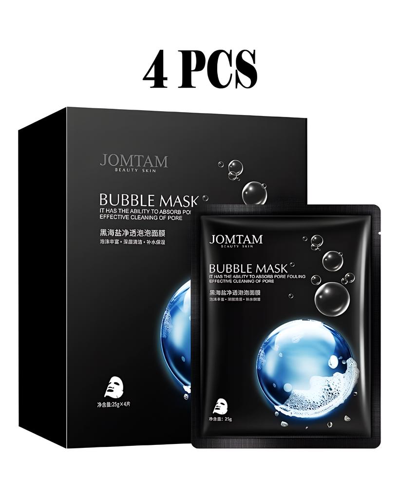 Black Sea Salt Purifying Bubble Mask Gentle Cleansing Whitening Nourishing Facia Mask Moisturizing Black Mask