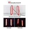 2PCS LED Rear Bumper Reflector Tail Brake Light For Mitsubishi Xpander 2022 2023 Xpander cross 2019-2021 Fog Lamps Turn Signal l