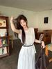 French Chic Sleeveless Top & High-Waisted Skirt Set - Summer 2026 Fashion