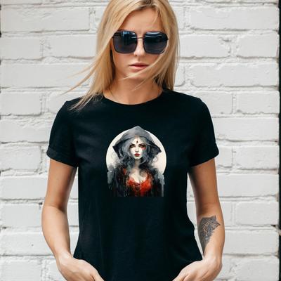WITCH Design T-Shirt, HALLOWEEN Fall Autumn PUMPKIN PAGAN, Unisex/Lady Fit