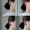 Minimalist Geometric Oval Stone Stud Earrings Women Men Lightweight Luxury Ear Cuffs