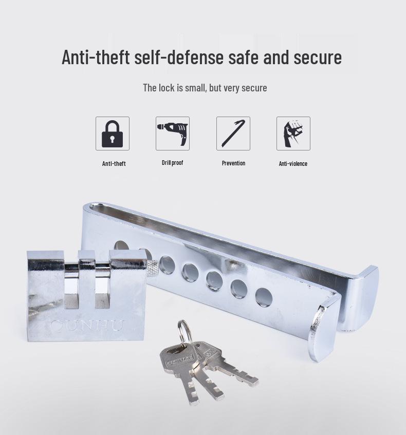 Car Brake & Pedal Anti-Theft Lock - Multi-Function Steering Wheel & Clutch Security Device