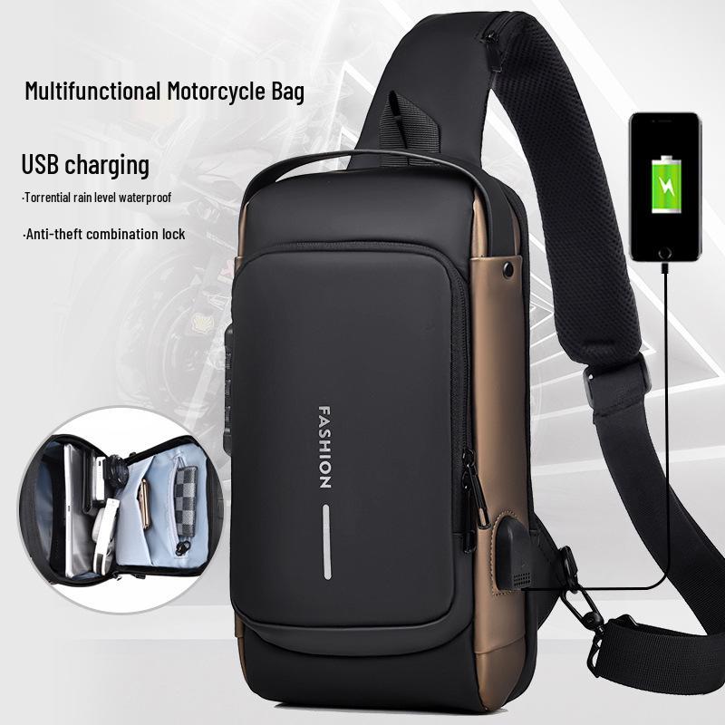 2023 Men's Waterproof Anti-theft Multi-function Crossbody Chest Bag