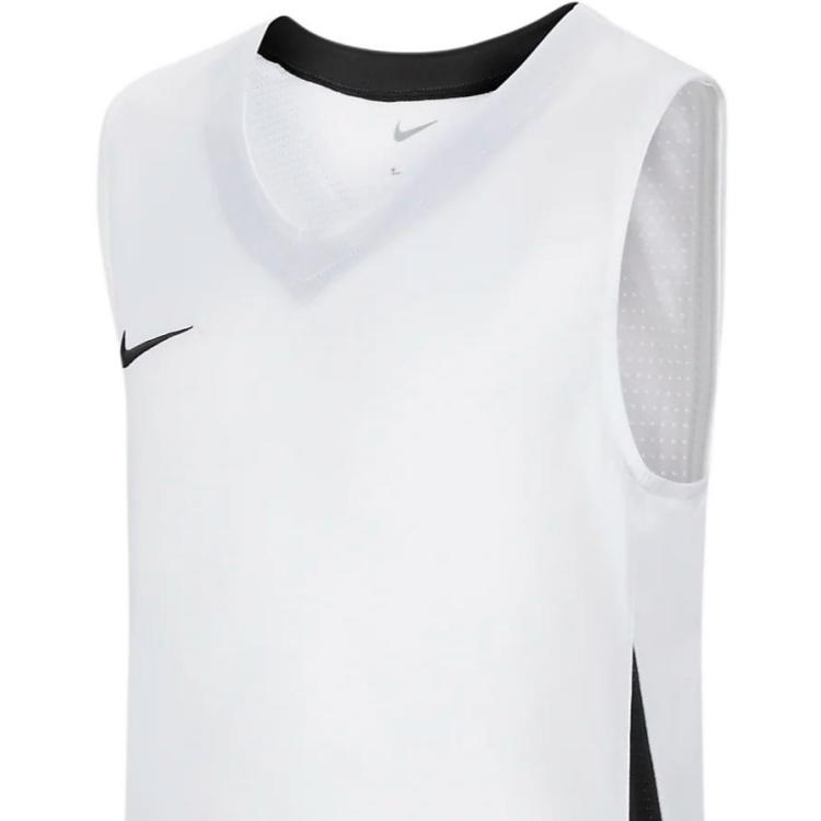 Nike Basketball Comfortable Lightweight Tank Top Kids Tops White Black HF0698-100