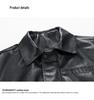 Men's PU Leather Stand Collar Motorcycle Jacket