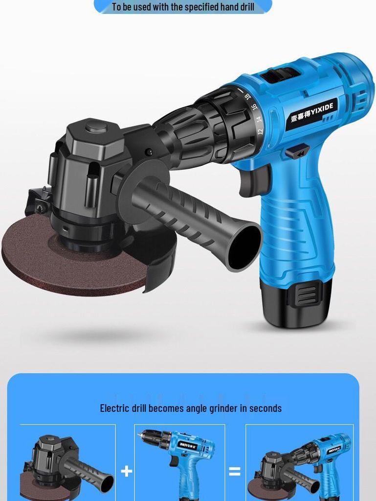 Electric Drill Conversion Kit: Hand Drill to Angle Grinder & Polisher