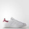 Adidas Stan Smith J 'White' (Unisex) Running White / Running White / Pink Buzz Kids' Skateboarding Shoes B32703