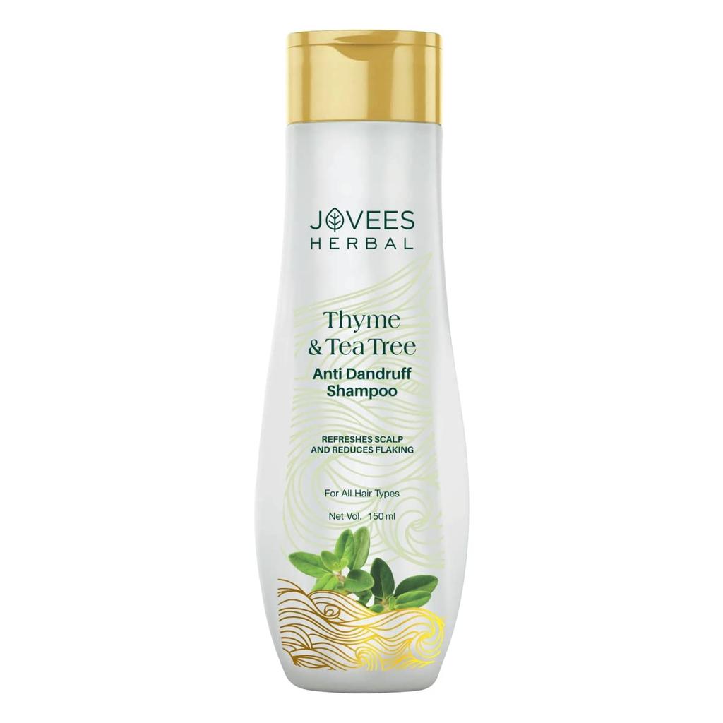 Jovees Herbal Thyme And Tea Tree Anti Dandruff Shampoo For All Hair Types 150ML Pack