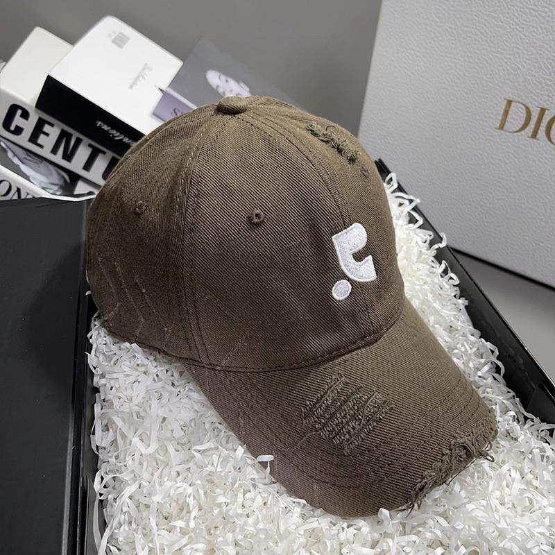 Cotton Baseball Cap With Embroidered Letters For Casual Summer Wear