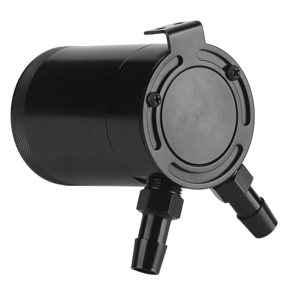 Racing Universal 2 Port Oil Catch Can Universal Aluminum Alloy Air Oil Separator