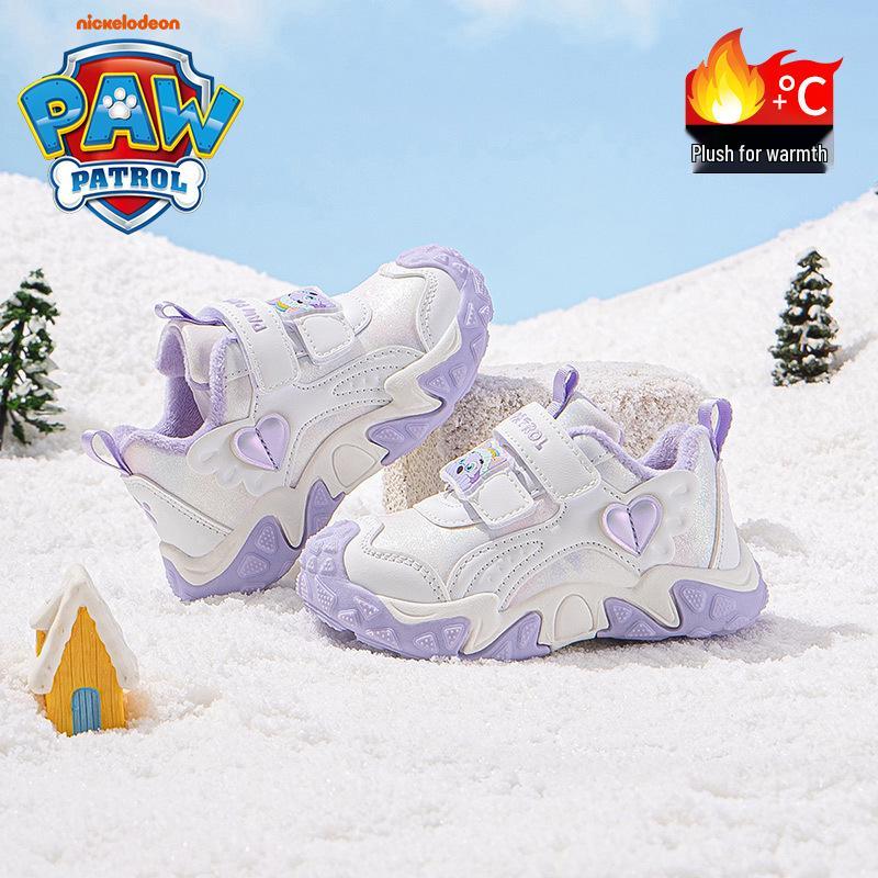Paw Patrol Girls' Non-Slip Sports Shoes - 2025 Autumn/Winter Thickened Fashion, Dirt-Resistant Design