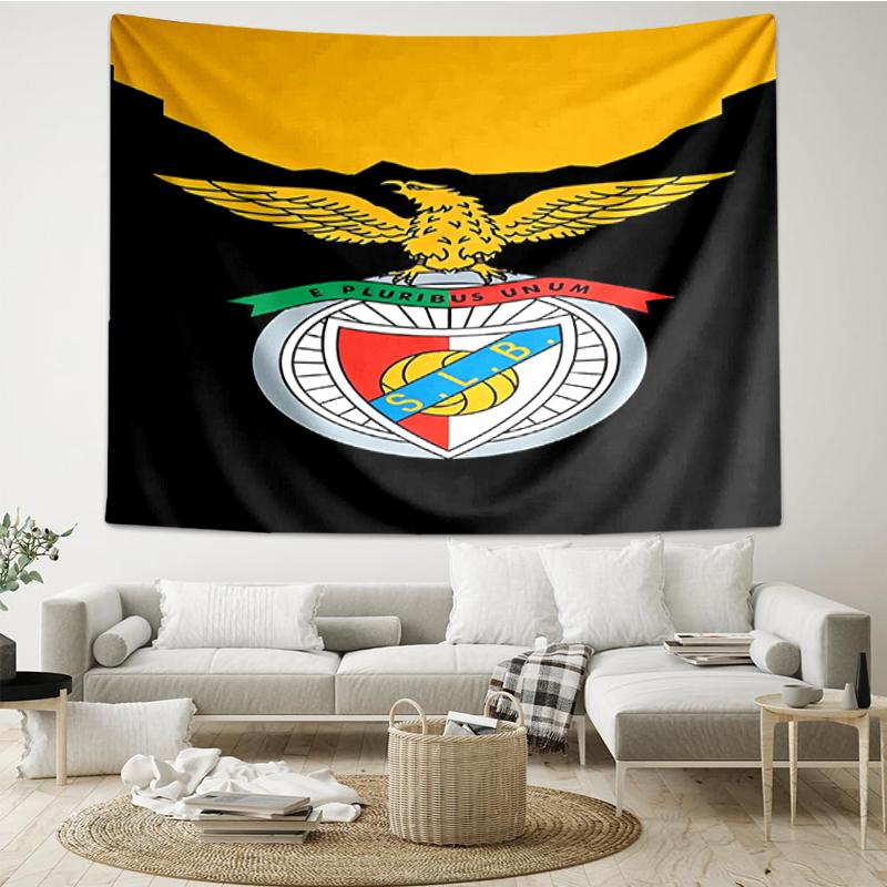 S.L.-Benfica Print Tapestry, Backdrop, Easy Setup, Ideal for Bedroom, Office & Living Room, with Aesthetic Wall Hanging Decor.