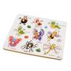 ShapeMatching Panel with Knobs Educational Wooden Peg Puzzle EasyGrasp Toy for Young Children,