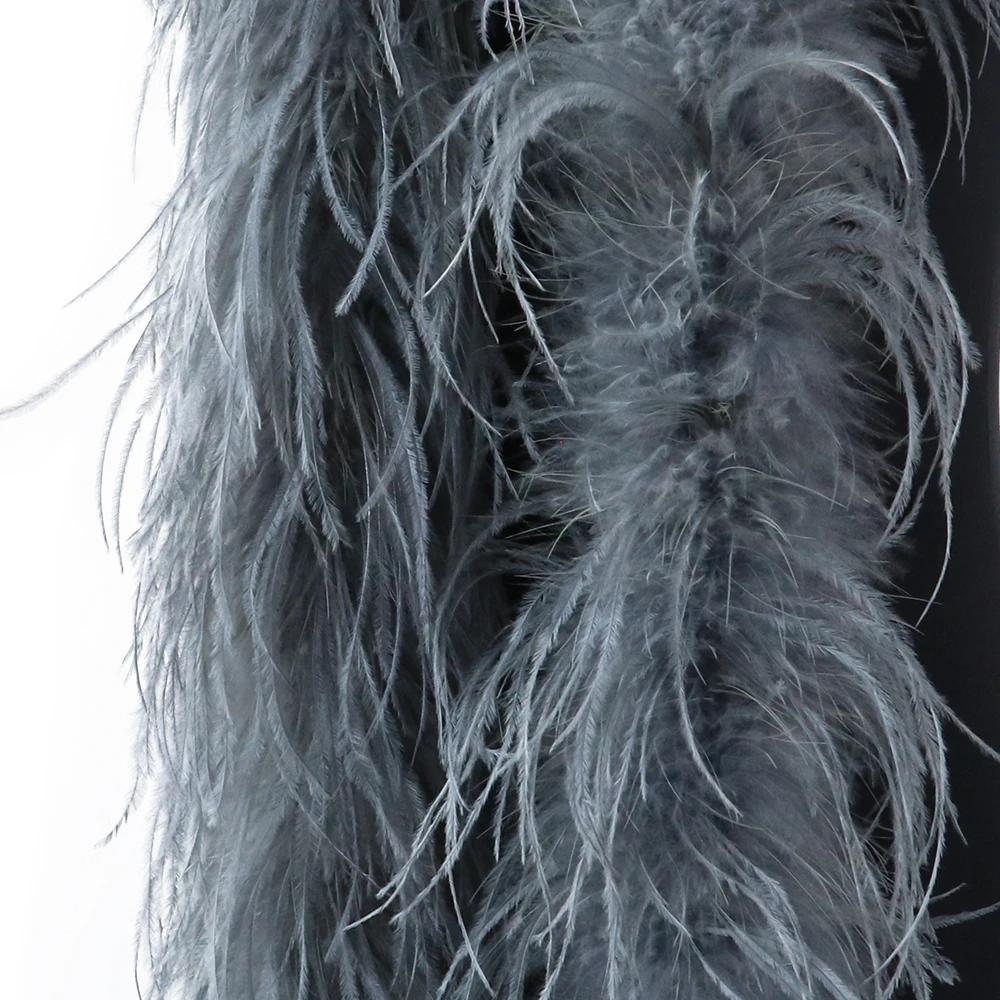 DIY 2 6 10 20 30ply Ostrich Feather Boa for Party/Costume/Shawl/Craft 50CM Ostrich Feathers Trim Costume Feather Top Dress Skirt