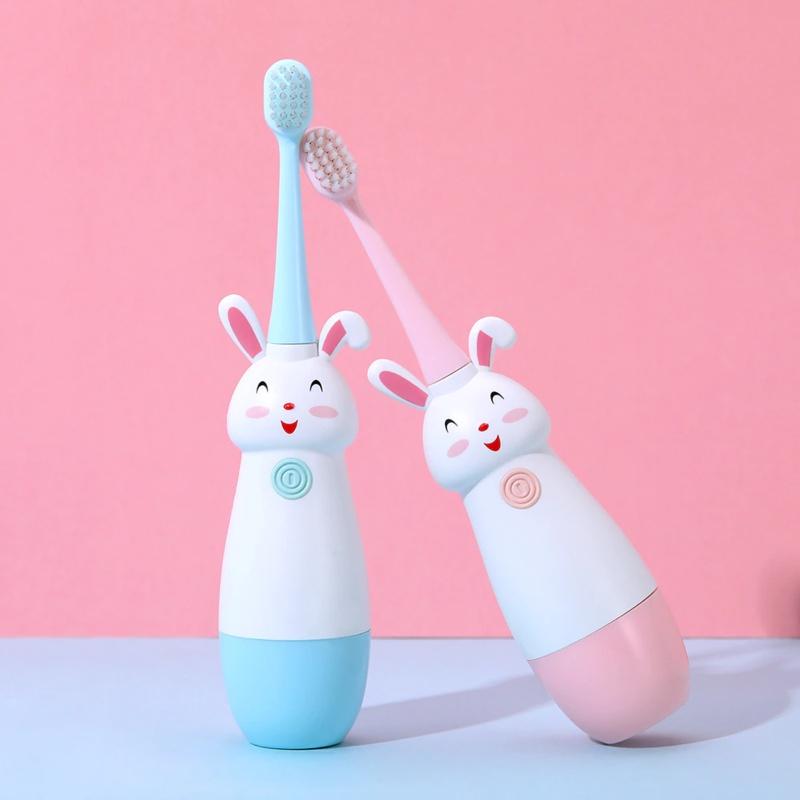 Superior Abs Material Electric Toothbrush For Kids With Soft Silicone Bristles