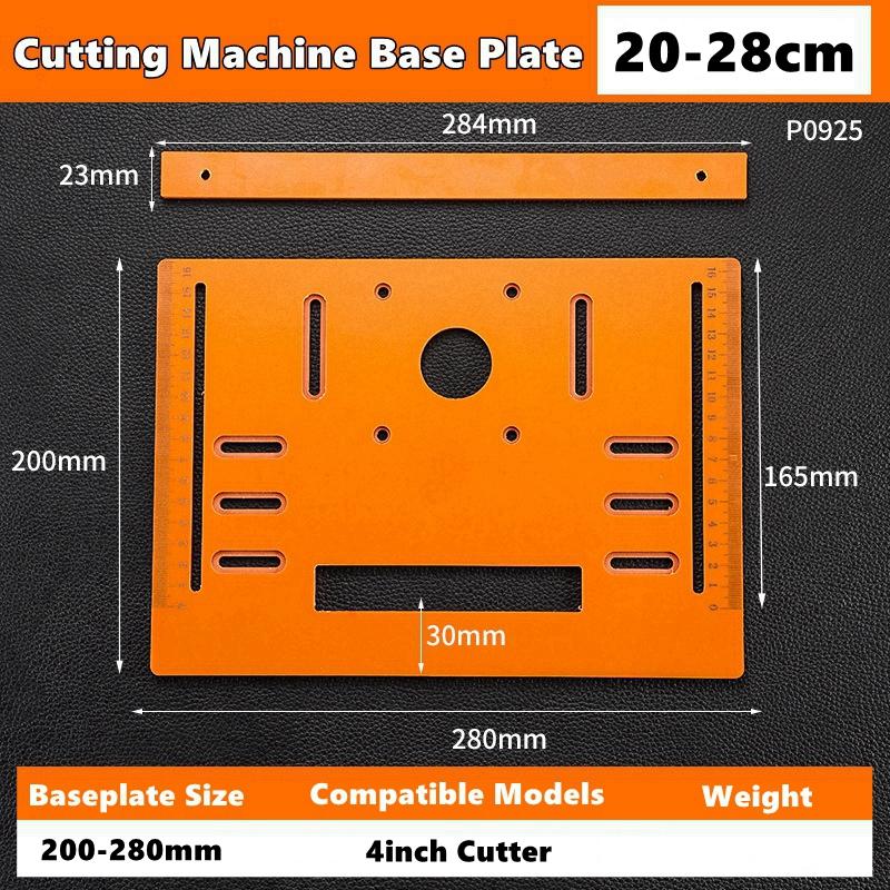 Circular Saw Guide Rail Bottom Plate Adjustable Cutting Machine Handheld Saw Backing Mountain Woodworking Bench Accessories