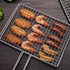 Portable Hot Dog Grill Net For Outdoor BBQ Camping Travel Easy To Clean Long Handle Roasting Mesh