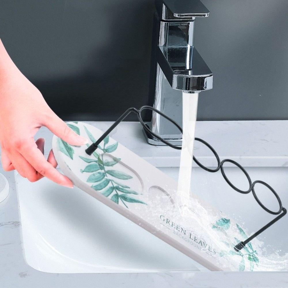 Diatom Earth Toothbrush Storage Rack Long Lasting Toothbrush Holder Makeup Brush Organizer  Travel