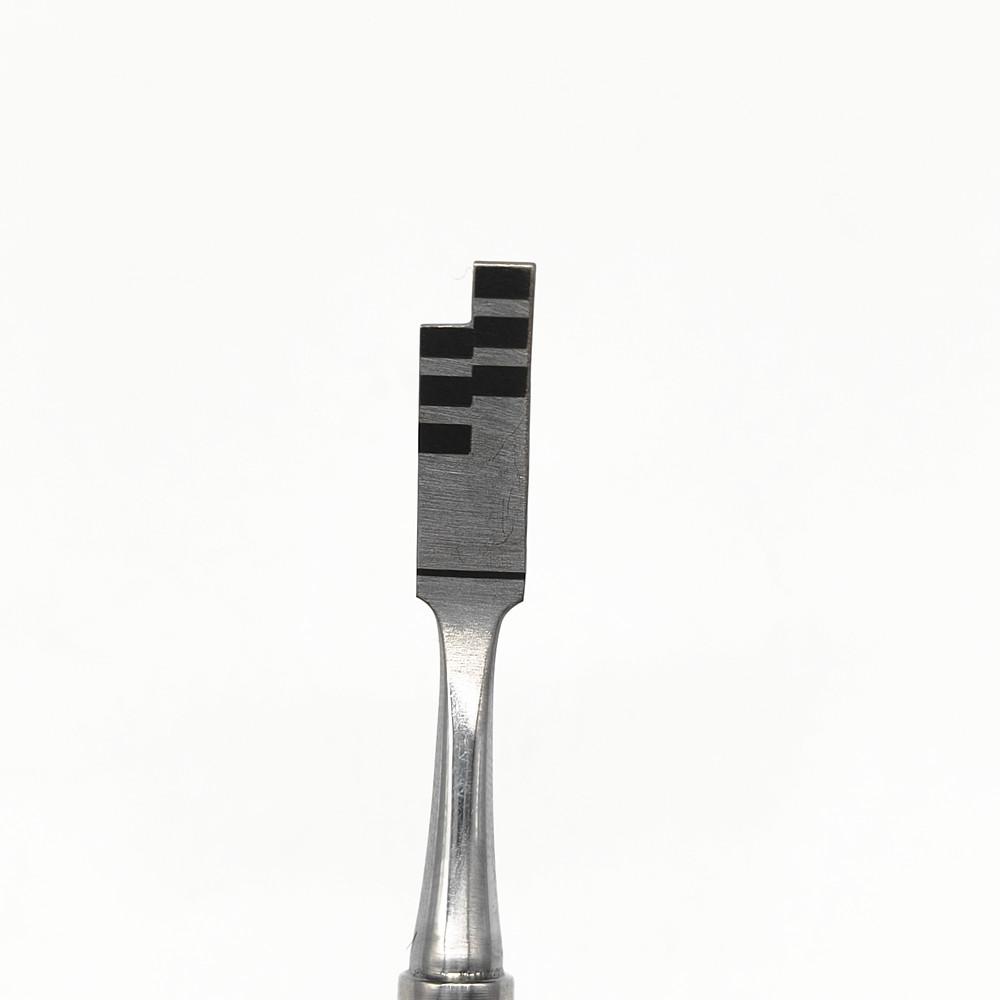 1 piece Orthodontic Aesthetic Teeth Crown Proportion Gauge Dentist Implant Stainless Steel Measuring Ruler Caliper