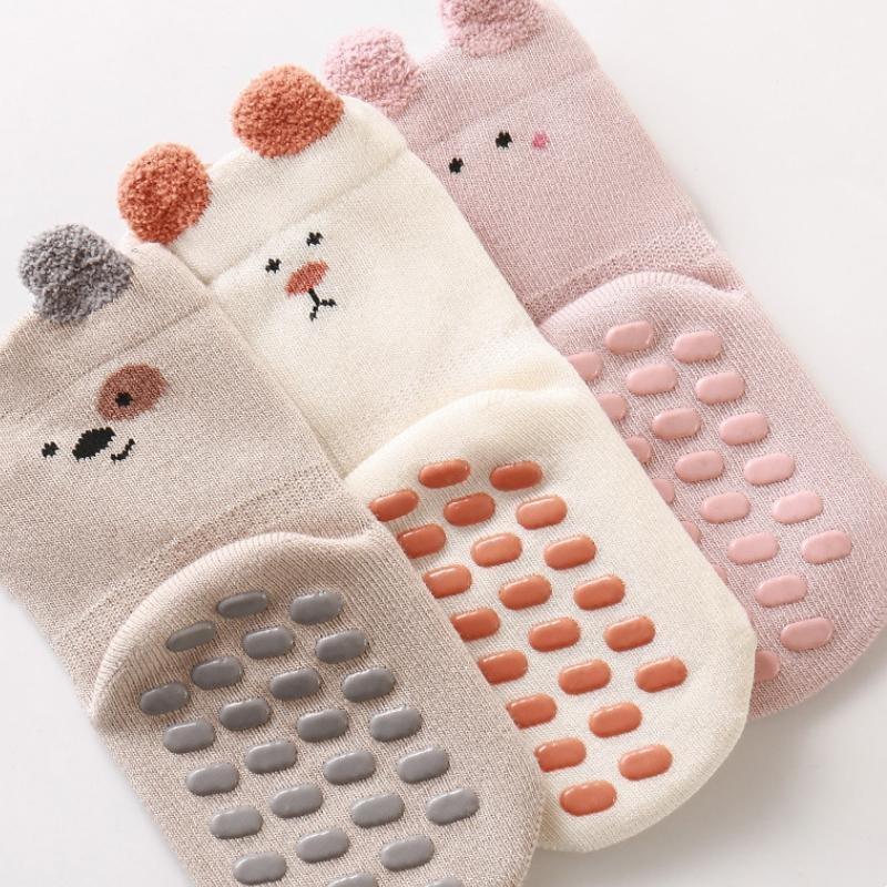 Baby Toddler Boy Girl Socks Children's Floor Home Socks Anti Slip Casual Cute Kids Socks For Girls Boys Autumn Winter 0-5Years