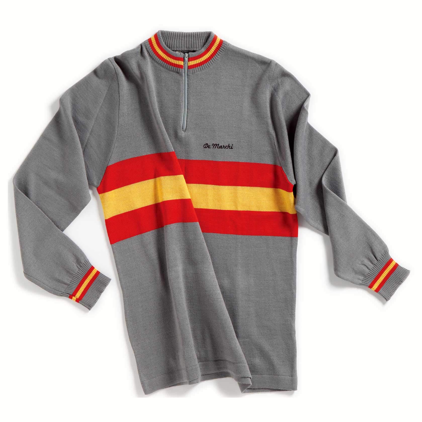 

De Marchi 1973 Spain Merino Jersey Long Sleeve Cycling Size for Road Bikes Wear, M, D5FLFW15ML102,