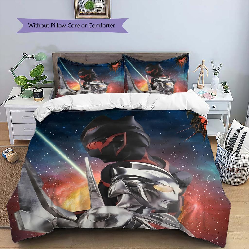 Ultraman Hauptheld Kunst Bettwäsche Set, Ikonische Charakter Schlafzimmer Dekoration, Premium Haus Ornament Geschenk.chl