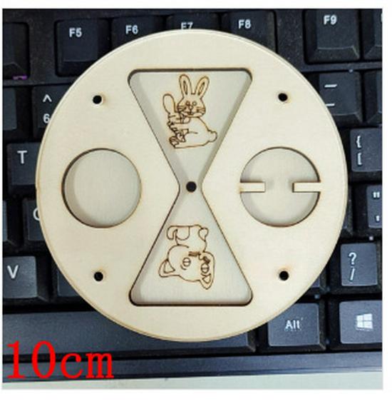 Hand-Painted DIY Busy Board: Educational Wooden Gears & Clock Ornament for Teaching and Decoration