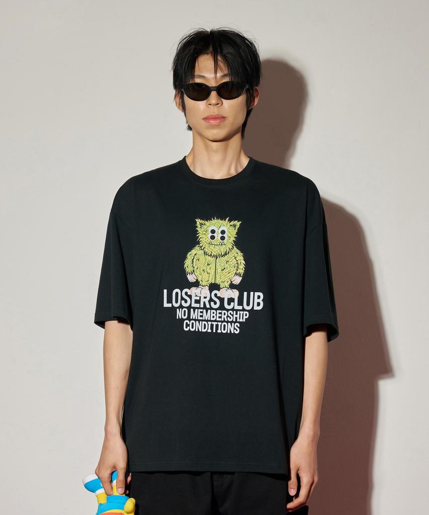 Lujeoseukeulleob Yeti Graphic Short Sleeve T-Shirt Black