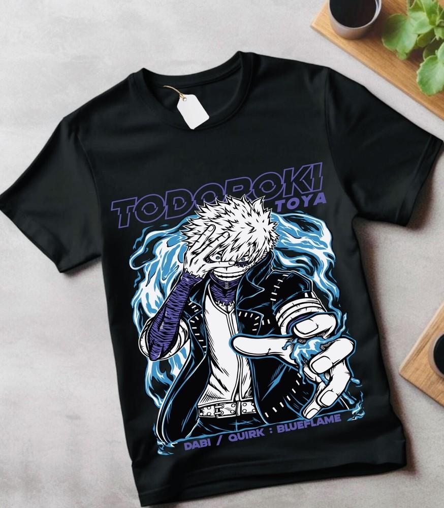 

Dabi T-Shirt Toya Todoroki Girl Anime Manga Boku No Hero Academia Shirt All Size XL