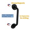 1/2Pcs Magnetic Refrigerator Door Handle Heavy Duty Aluminum Alloy Universal Oven Fridge Entry Garage Door Handle Pull Bar Replacement