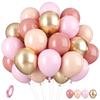 10inch-35pcs blue green purple and pink latex balloon set with confetti, suitable for weddings, birthdays, popular parties