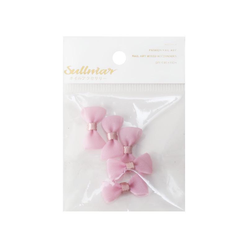Dreamy Tulle Bow Nail Art Fabric Mesh Set - Pack of 5