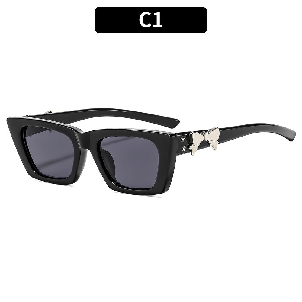 

Women s sunglasses, stylish bow-embellished square sunglasses