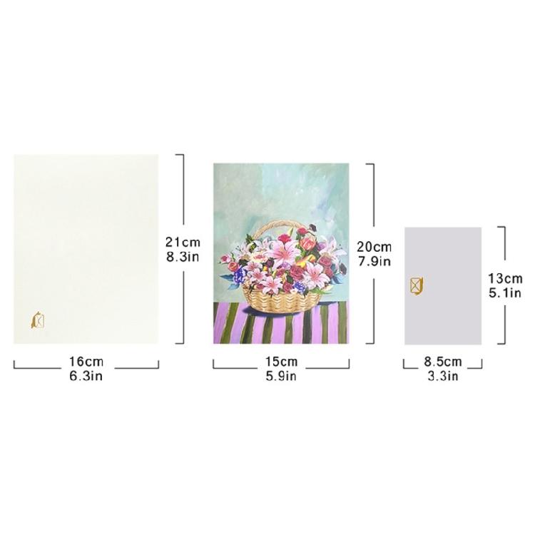 3D Greeting Card with Color Butterfly/Flower Busket Theme Optional for Birthdays, Anniversaries, and Holidays