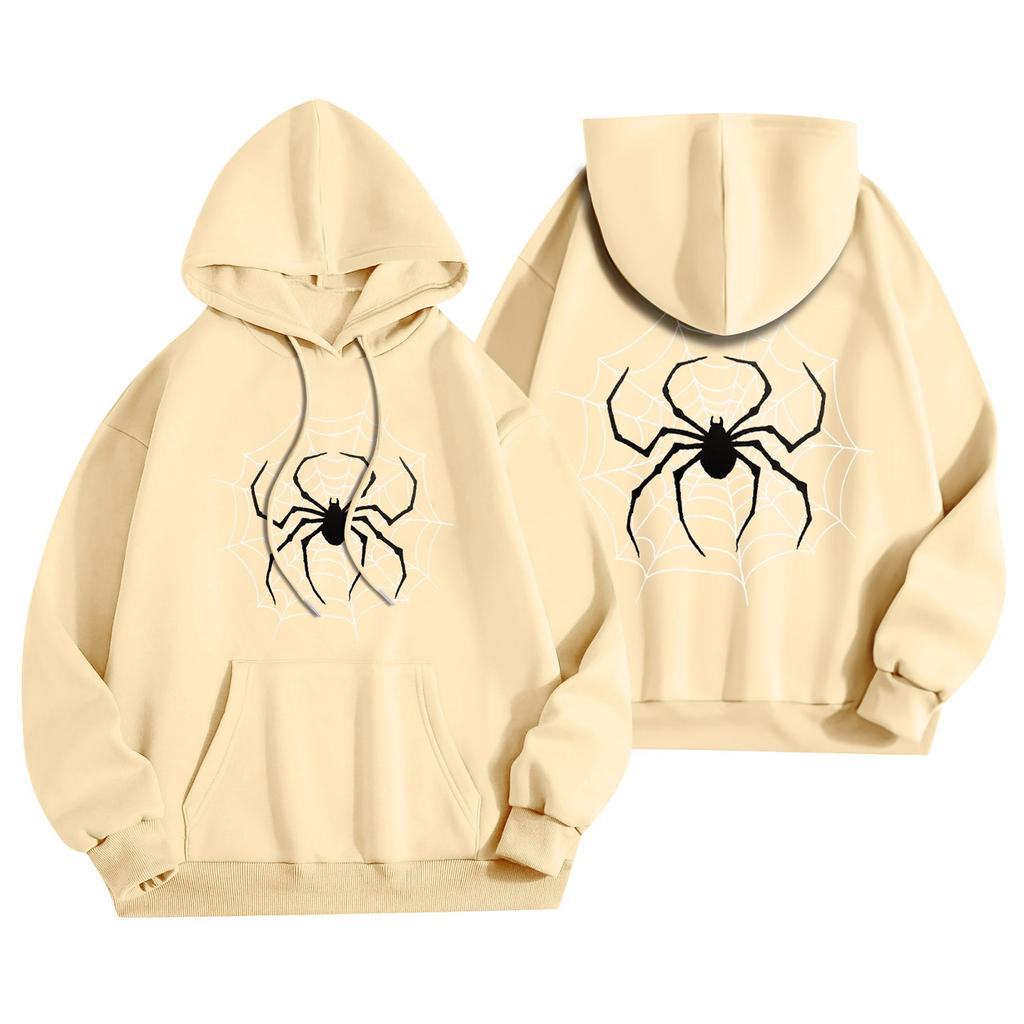Women's Clothing Autumn Winter Halloween Round Neck Long Sleeve Large Loose Plush Thickened Sweater Top