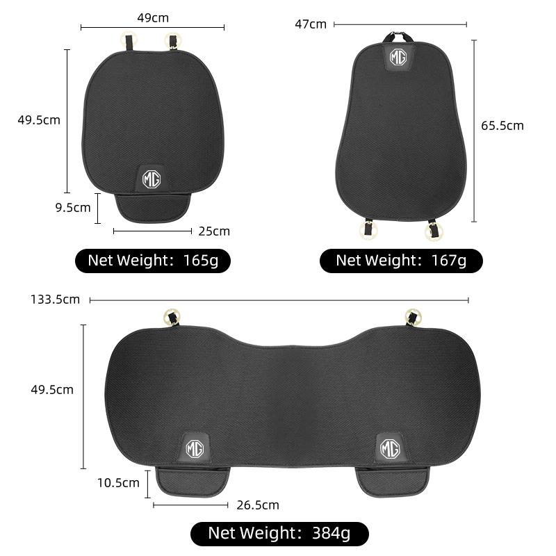 Summer Car Seat Cushion Cover Breathable Ice Silk Non Slip Auto Seat Protector Pad For Morris Garages MG 3 5 6 7 HS ZS GS Hector