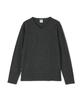 AVIREX DAILY RIB V-NECK TEE 6153480 men's L charcoal