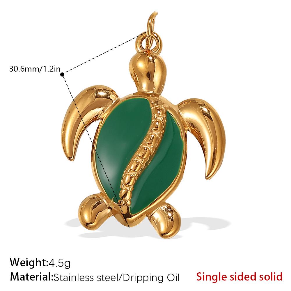 Ciondolo Stella Marina e Conchiglia Placcato Oro 18K: Collana con Design Irregolare di Conchiglie, Stile Spiaggia, in Acciaio Inossidabile