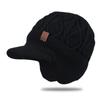 Thickened Winter Hat Warm Windproof Ski Beanie Hat Casual Knitted Hat  Birthday Gift