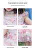 Girls' Pink Lolita Princess Dress - Summer Floral Birthday Gown