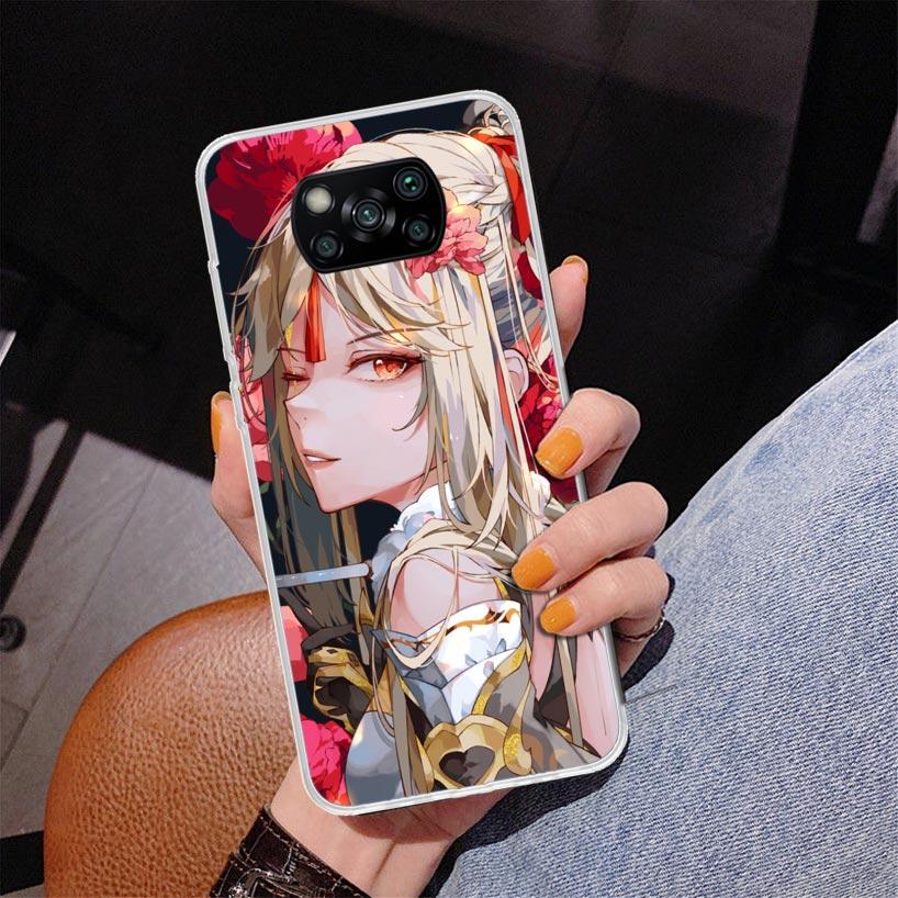Genshin Impact Raiden Shogun Baal Phone Case For Xiaomi Poco X7 X6 X5 Pro F7 Ultra Redmi 15C 15 13C 13 12C 12 10 10A 10C 9 9A 9C