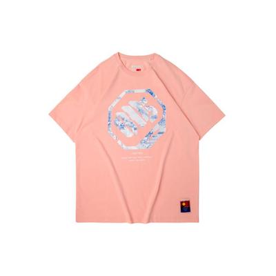 Badfive Casual Sports Loose Cultural Shirt Short Sleeve T-Shirt Men Tops Orange Pink AHSQ091-2