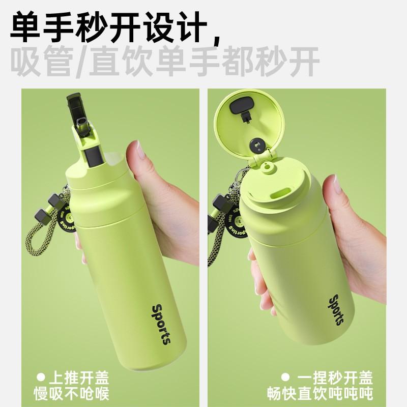 Stainless Steel Vacuum Insulated Sports Water Bottle 620ml Leakproof Outdoor Cycling Travel Hydration Flask
