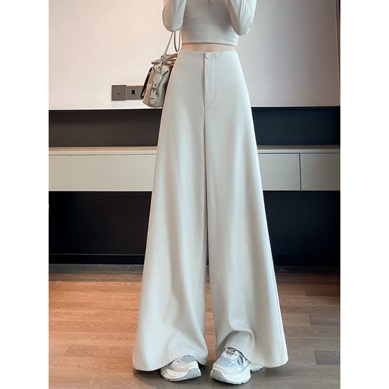 Suit Pants New Spring Autumn High-waisted Versatile Wide-leg Floor Pants